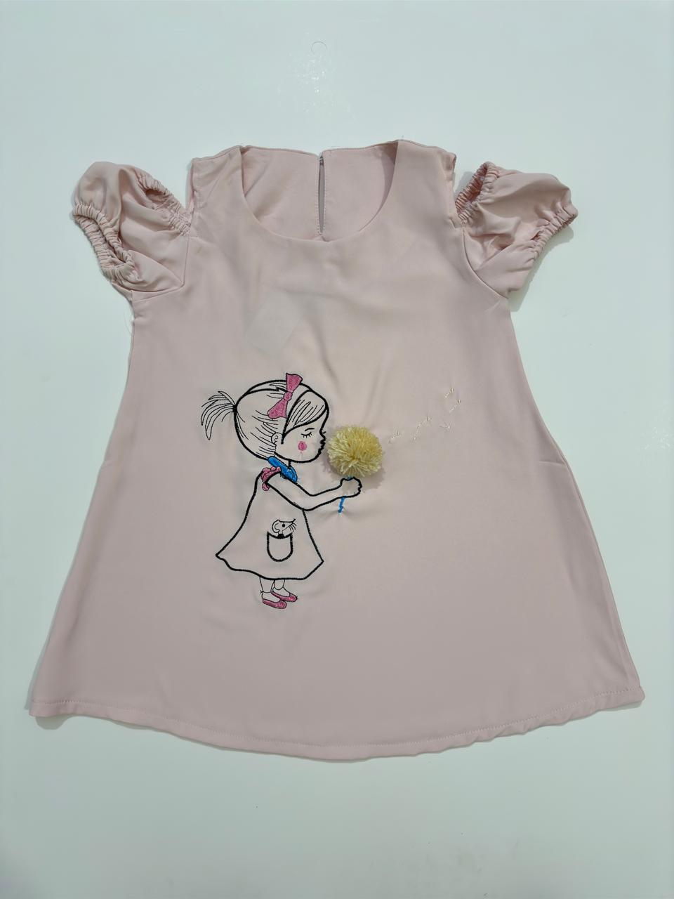 Sabrina Dress with Pompoms