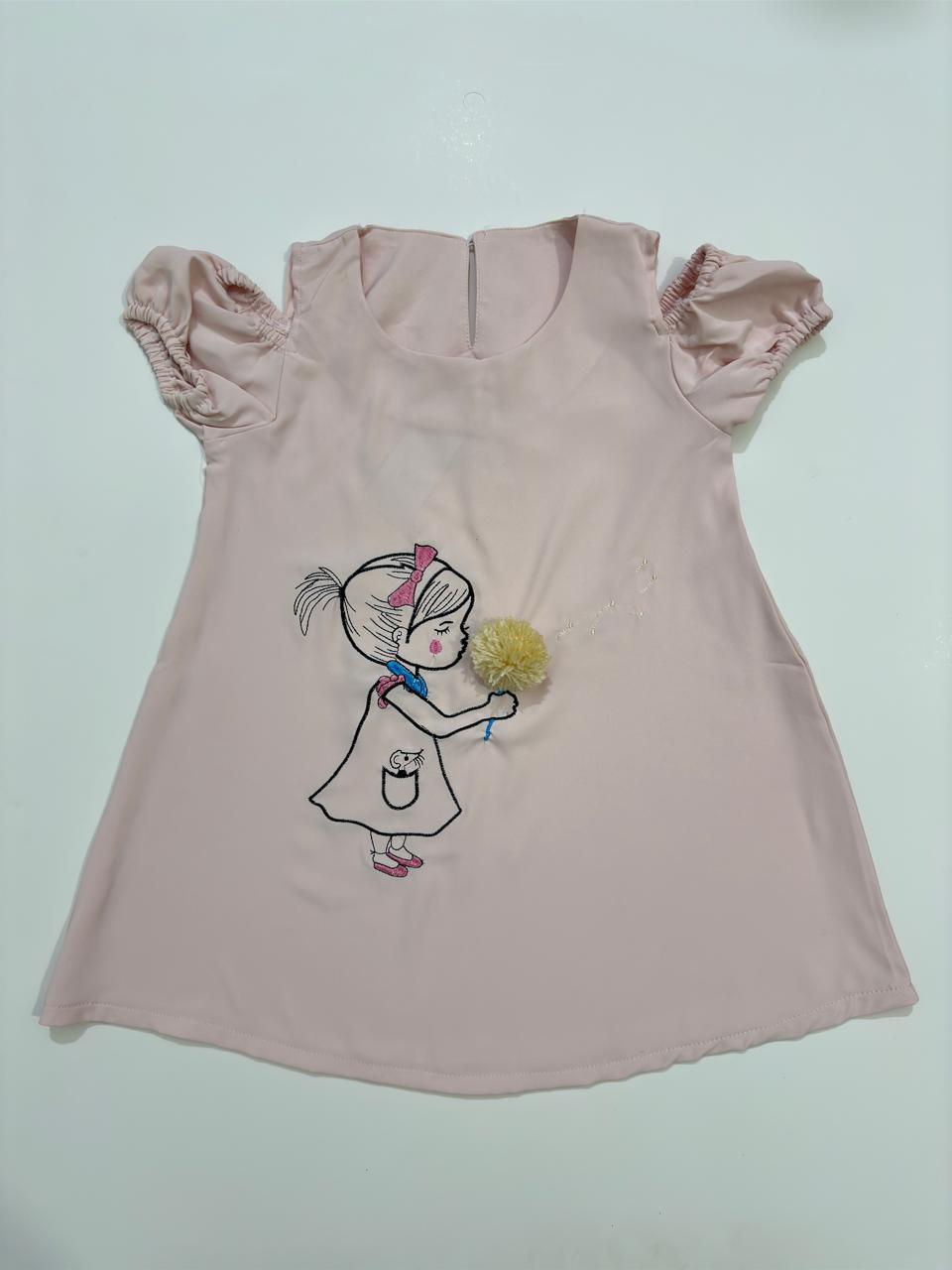 Sabrina Dress with Pompoms