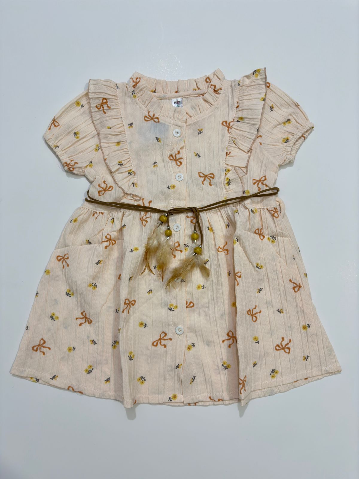 Classic Belt Dress for Girls