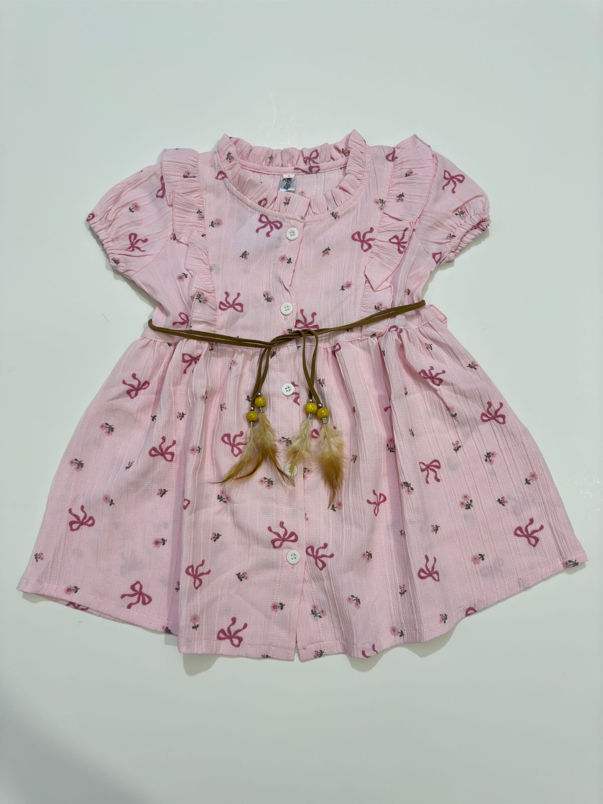 Classic Belt Dress for Girls