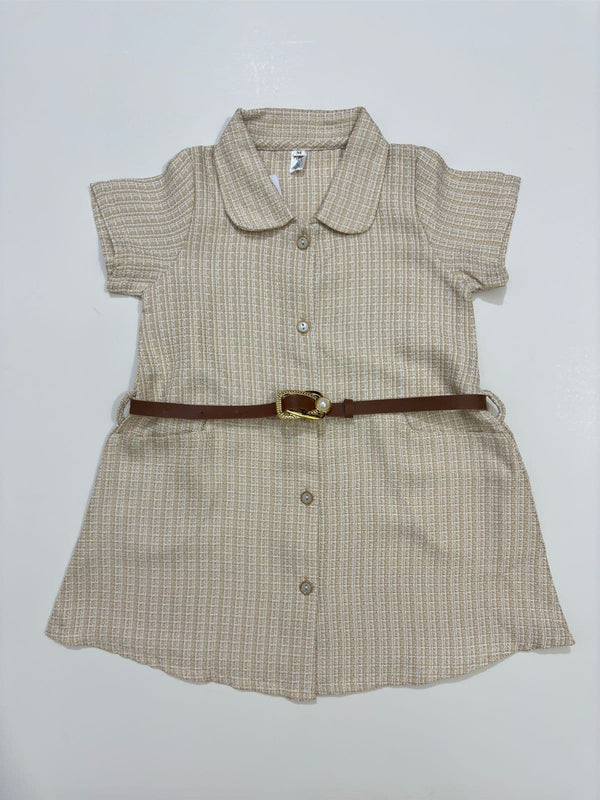 Tweed Belt Dress