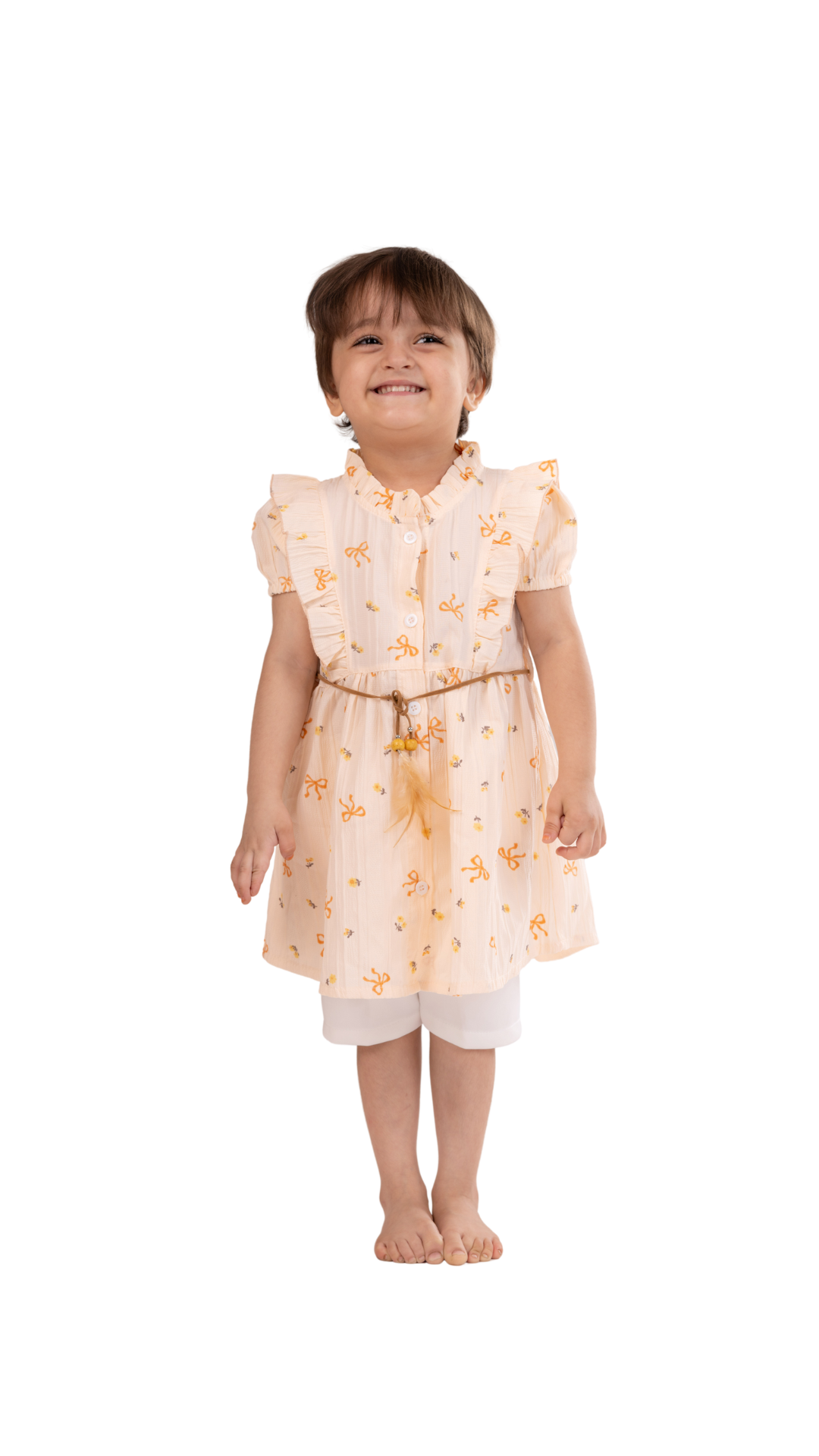 Classic Belt Dress for Girls