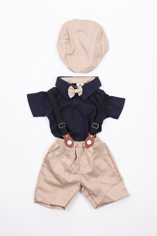Twill Suspender Shorts