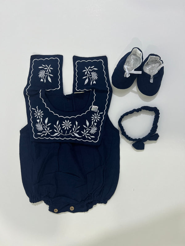 Embroidered Cotton Jumper Set