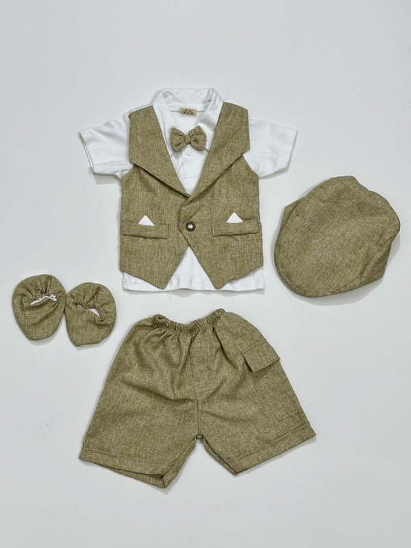 2-Tone Baby Vest with Button