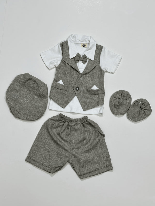 2-Tone Baby Vest with Button