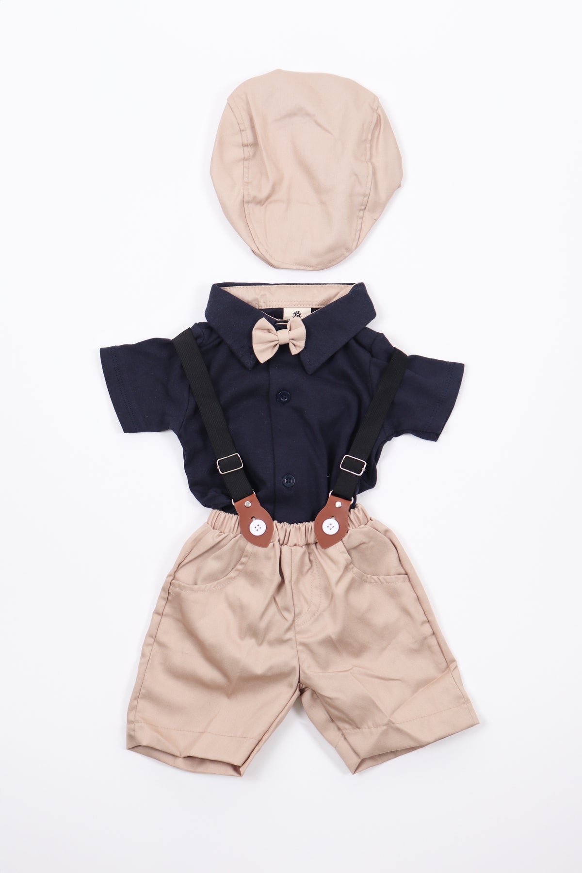 Twill Suspender Shorts