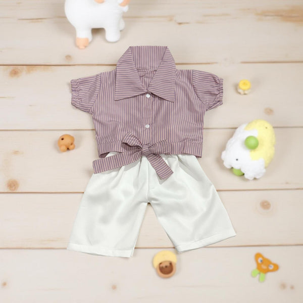 Shirt & White Pants Set