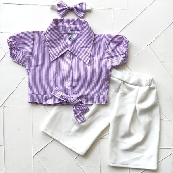 Shirt & White Pants Set