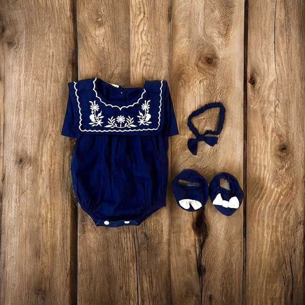 Embroidered Cotton Jumper Set