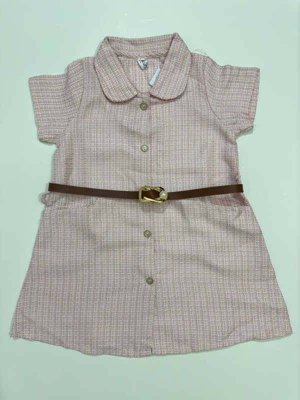 Tweed Belt Dress
