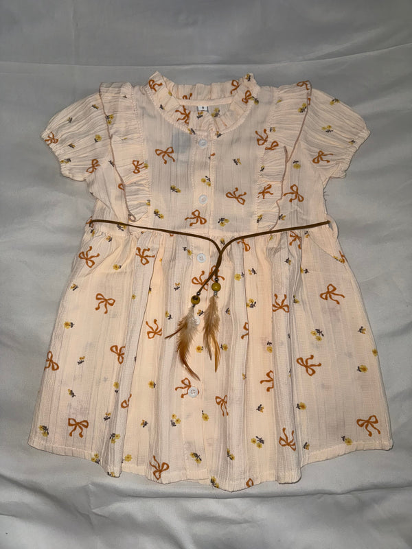 Classic Belt Dress for Girls