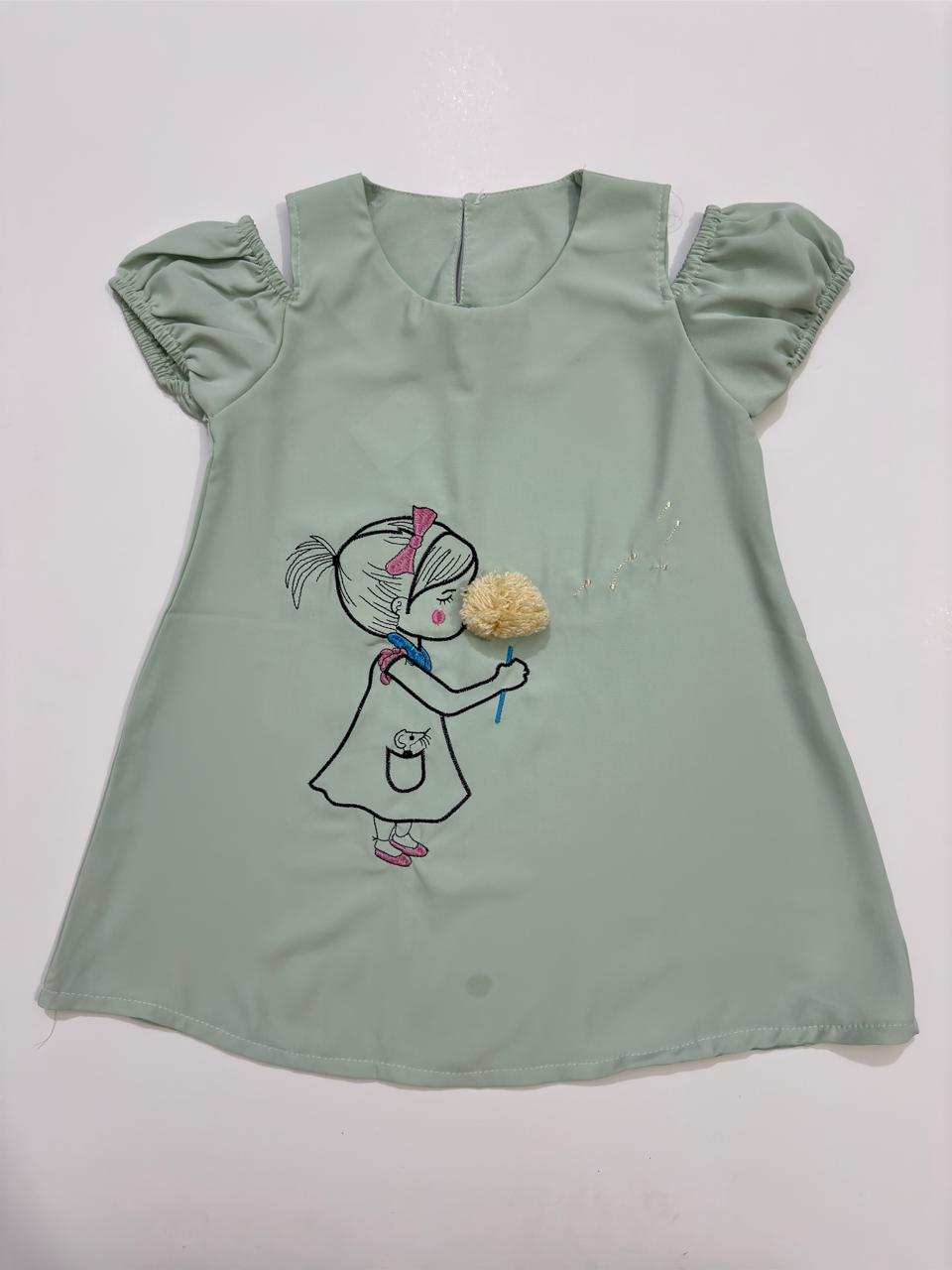 Sabrina Dress with Pompoms