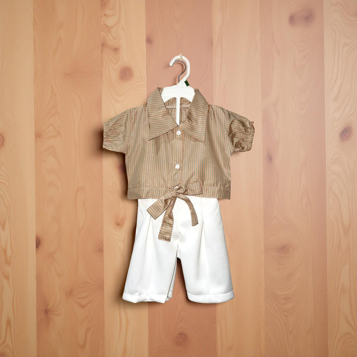 Shirt & White Pants Set