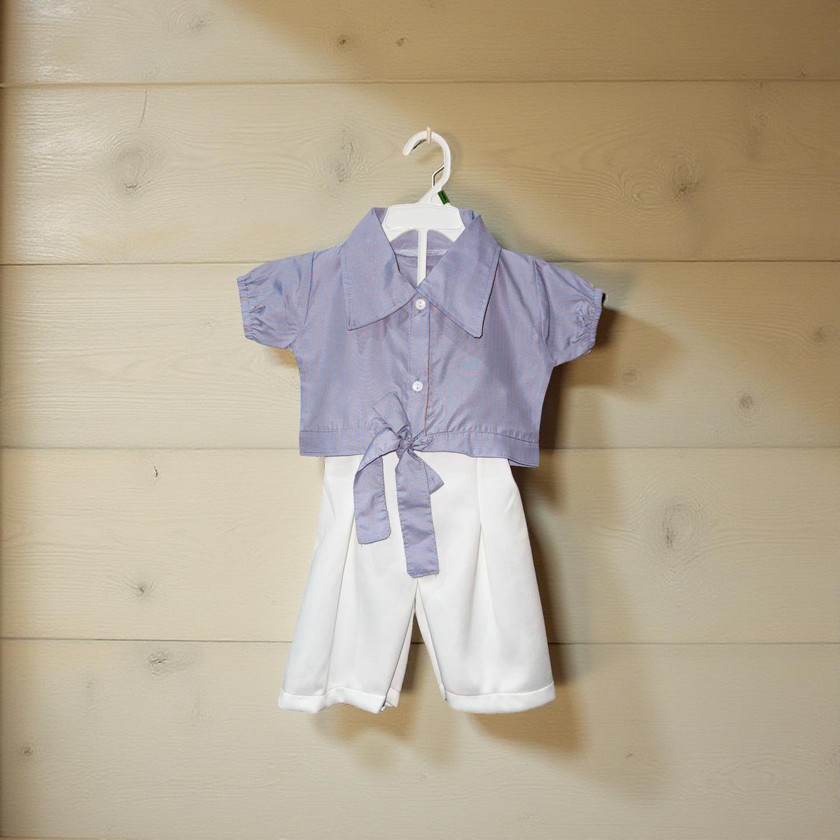 Shirt & White Pants Set