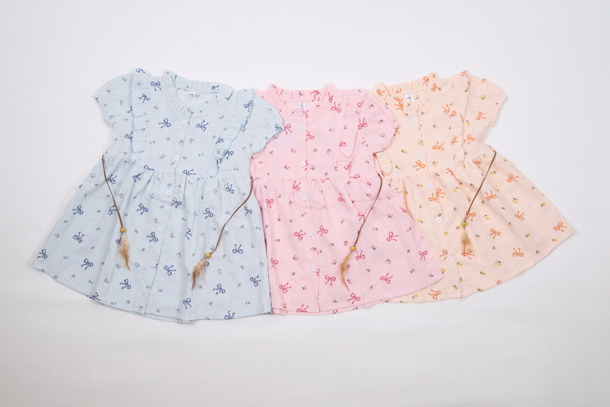 Classic Belt Dress for Girls