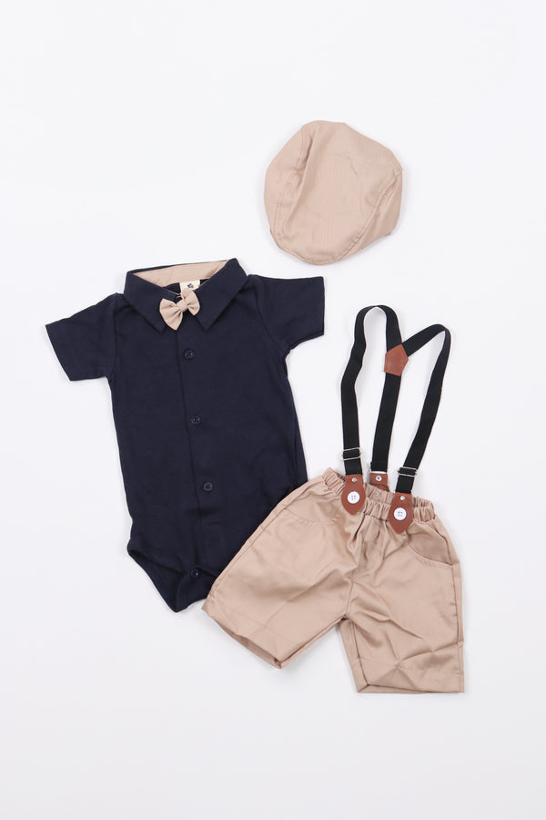 Twill Suspender Shorts