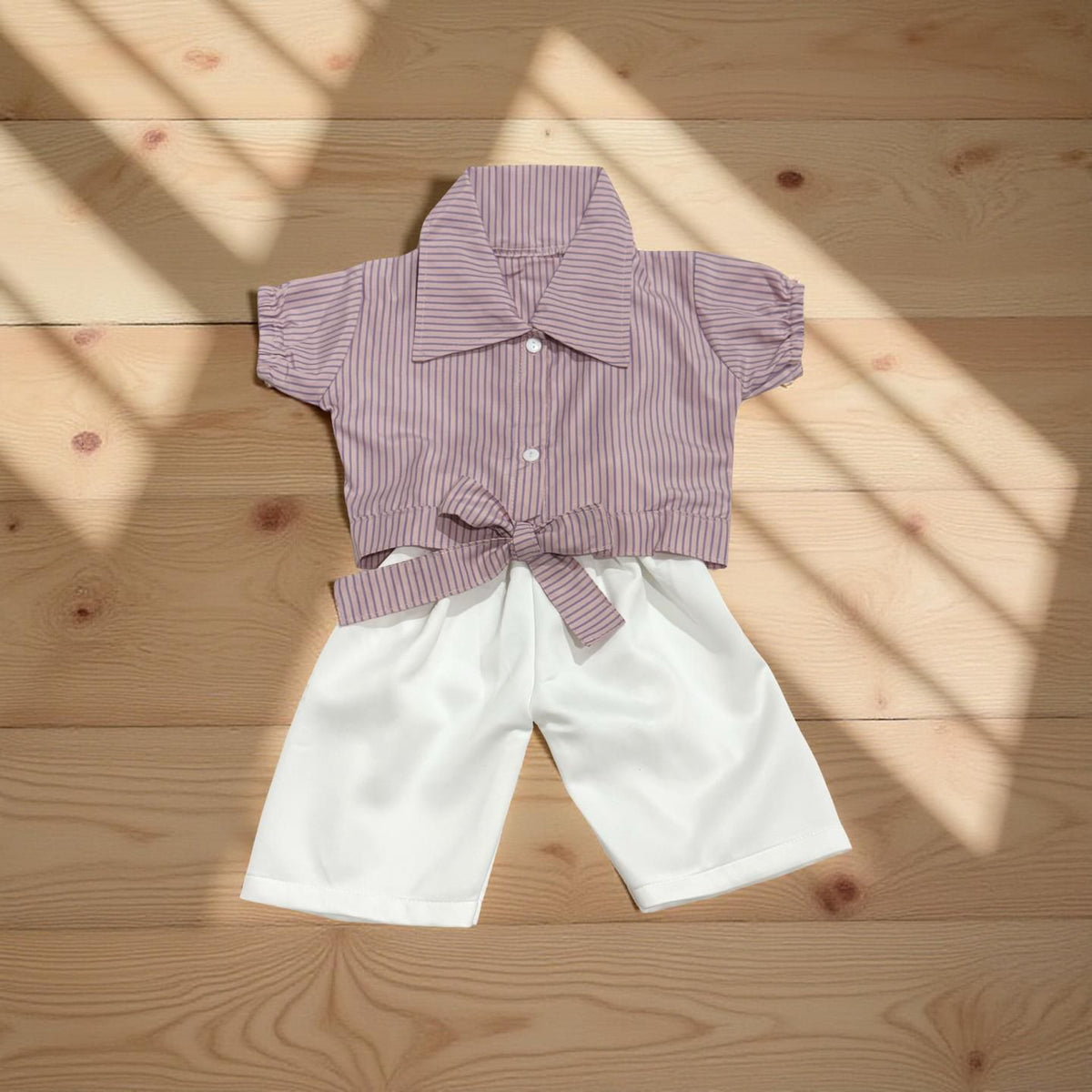 Shirt & White Pants Set