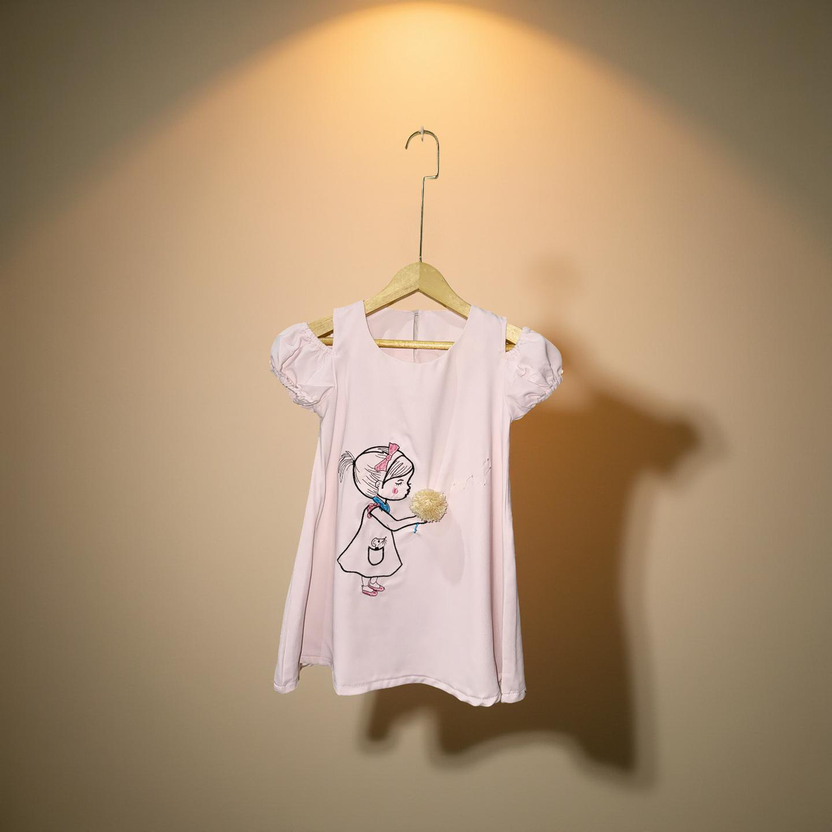 Sabrina Dress with Pompoms