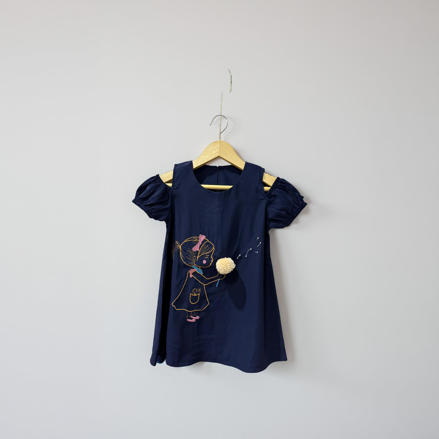Sabrina Dress with Pompoms